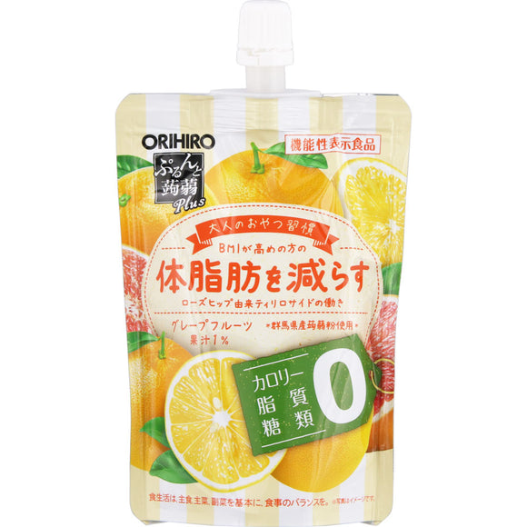 Orihiro Plandu Purun and Konjac Plus Grapefruit Flavor 130g