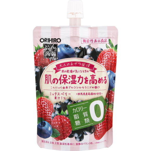 Orihiro Plandu Purun and Konjac Plus Mixed Berry Flavor 130g