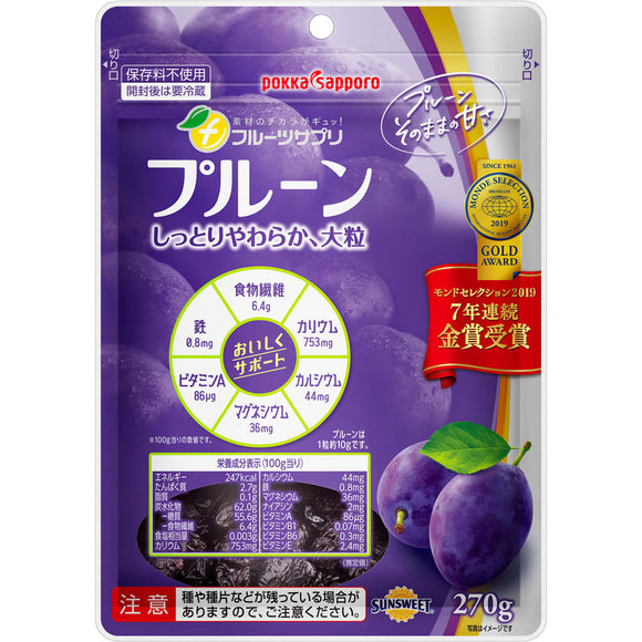 Pokka Corporation Fruit Supplement Prune 270g