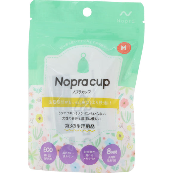 Tokiwa Shokai Nopra Cup Menstrual Cup Ring Type Pink M Size 1 Piece