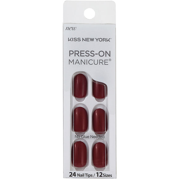 KISS NEWYORK Press-on nail polish IMC07J 12 size 24 pieces