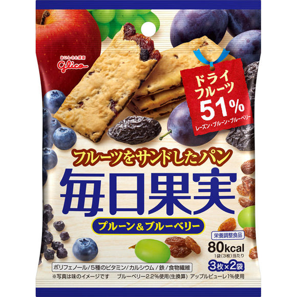 Ezaki Glico Daily Fruits Prunes & Blueberries 6 x 10 Dietary Supplements