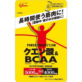 Ezaki Glico Power Citric Acid & BCAA Hypotonic Drink 62g