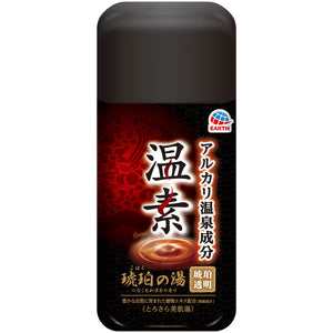 Earth Pharmaceutical Onsen Amber Hot Water Hot Spring Ingredients Bath Salt Blood Circulation Promotion 600g (Quasi-drug)