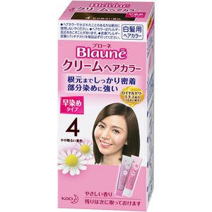 Kao Blaune Cream Hair Color 4 Slightly bright maroon 40g x 2 (quasi-drug)