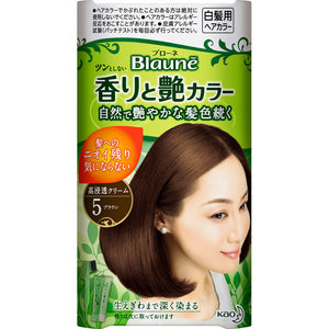 Kao Blaune Aroma And Gloss Color Cream 5 Brown 80G