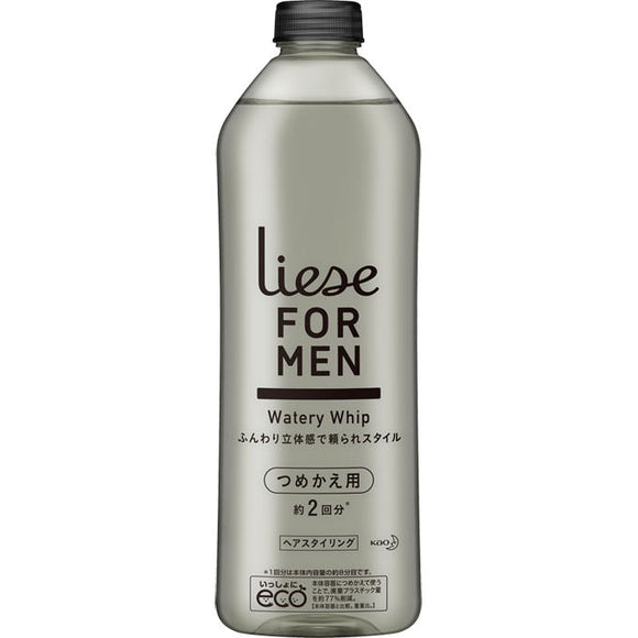 Kao Liese For Men Water Whip Reliable Style Refill 340Ml