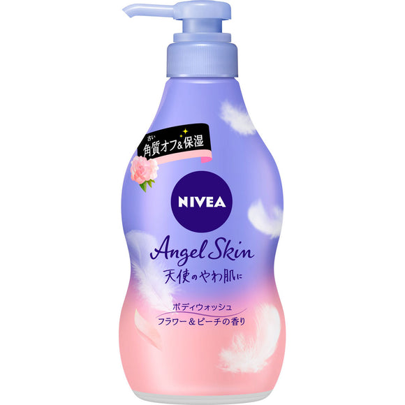 Kao Nivea Angel Skin Body Wash Flower & Peach Pump 480ML