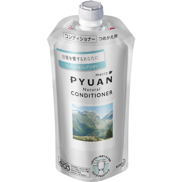 Kao Merit Pyuan Natural Conditioner Refill 340Ml