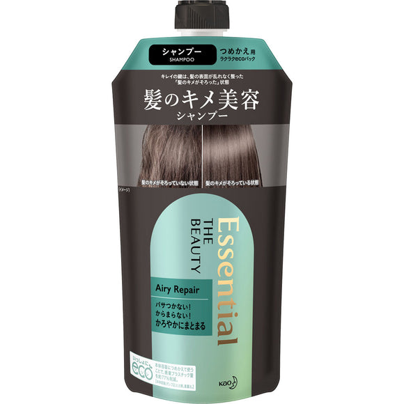 Kao Essential The Beauty Hair Texture Beauty Shampoo Airy Repair Refill 340ml