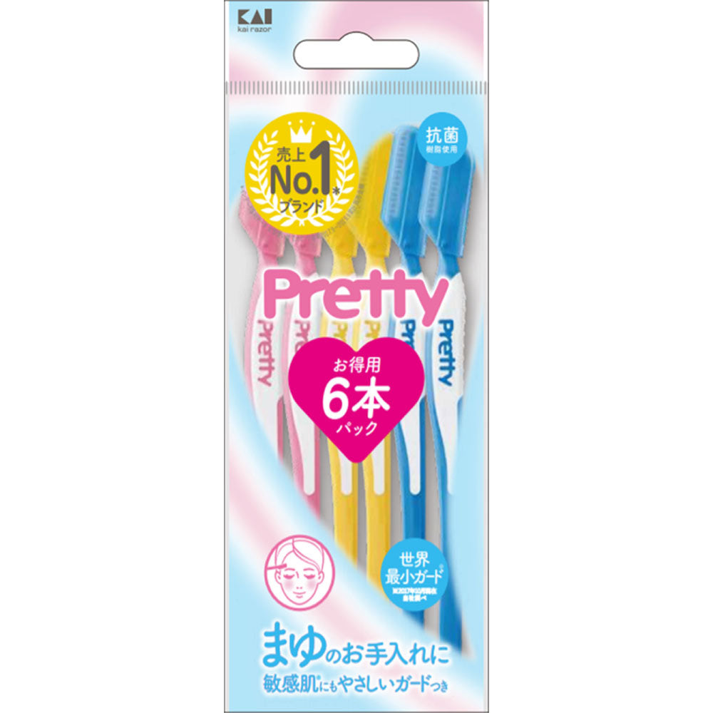 Pritty Razor Kai Mark Razor Pretty Eyebrow Womens Razor ML 6P – Goods Of Japan