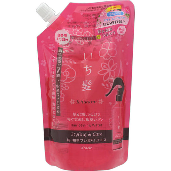 Kracie Home Products Ichigo Hair & Skin Moisturizing Restorative Wagashi Shower Refill 375Ml