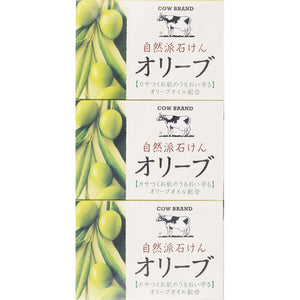 Milk Soap Kyoshinsha Cow Brand Natural Soap Olive 100G×3