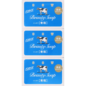 Milk Soap Kyoshinsha Cow Brand Blue Box Bath Size 3 Copack 130G×3