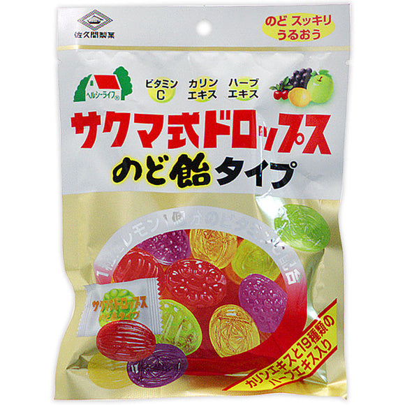 Sakuma Confectionery Sakuma Drops Throat Candy Type 90g