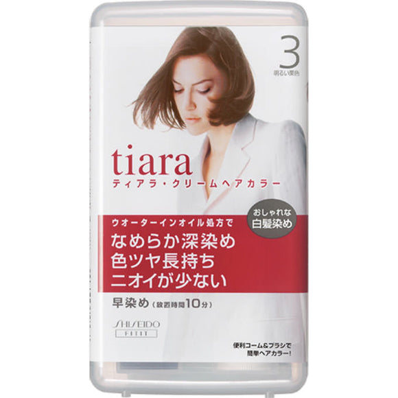 Shiseido Tiara Cream Hair Color Bright Maroon 40ml (Quasi-drug)
