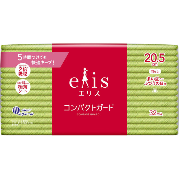 Daio Paper Elis Compact Guard (for daytime to normal days) 32 sheets without wings (quasi-drug)