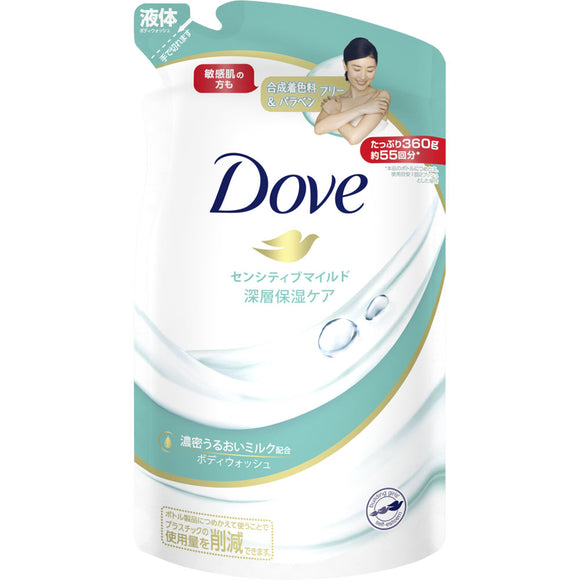 Unilever Japan Dove Body Wash Sensitive Mild Refill 360g