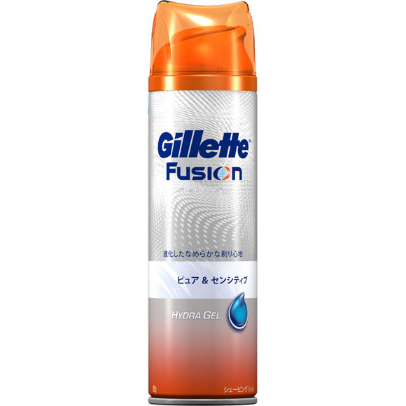 P&G Japan Gillette Fusion Shaving Gel Pure & Sensitive 195G