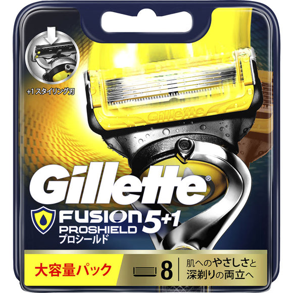P&G Japan Gillette Pro Shield Spare Blade 8 Spare Blades