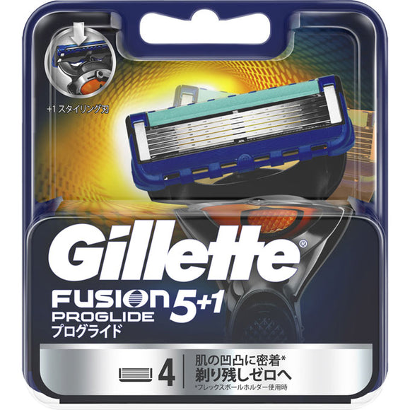 P&G Japan Gillette Proglide Flex Ball Manual 4 Replacement Blades