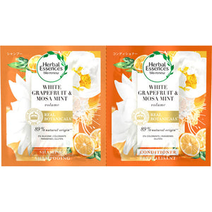 P&G Japan Herbal Essence Bio Renew White Grapefruit & Mint Shampoo Conditioner Trial Sachet 12Ml+12G