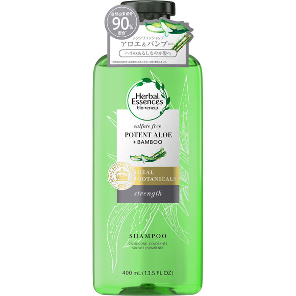 P&G Japan Herbal Essence Bio Renew Aloe & Bamboo Shampoo 400Ml