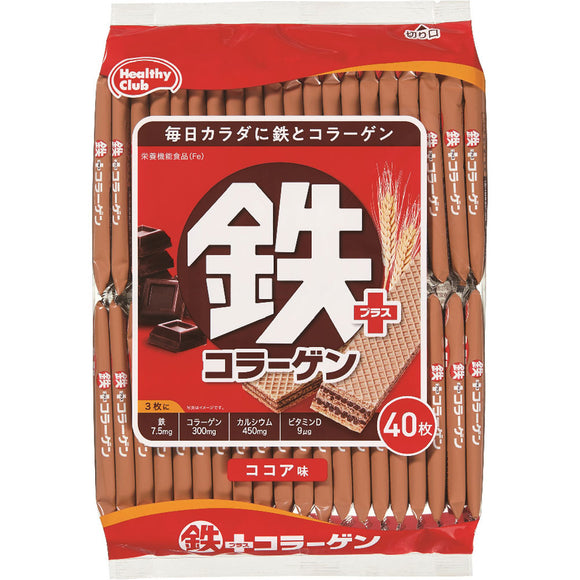 Hamada Confect Iron Plus Collagen Wafer 40 Sheets