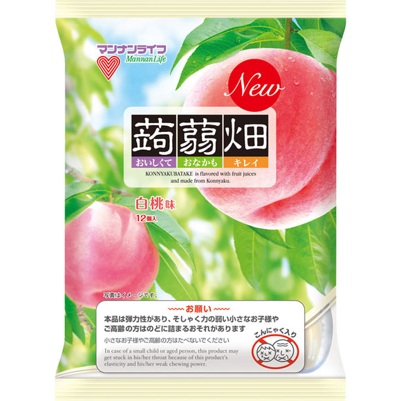 Mannan Life Konjac Batake White Peach Flavor 25g x 12