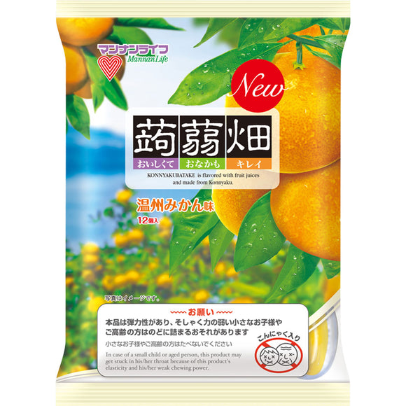 Mannan Life Konnyaku Batake Wenzhou mandarin orange flavor 25g x 12