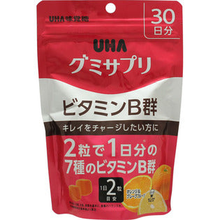 Yuha Taste Sugar UHA Gummy Supplement Vitamin B Group 30 Days 60 Tablets