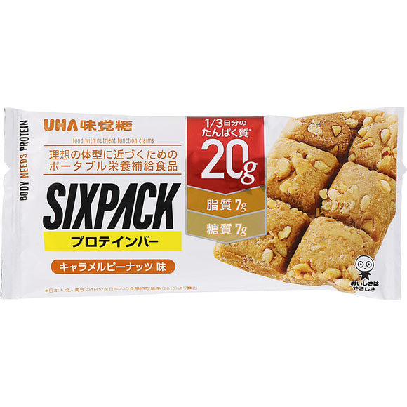 Yuha Mikakuto SIXPACK Protein Bar Caramel Peanut 1