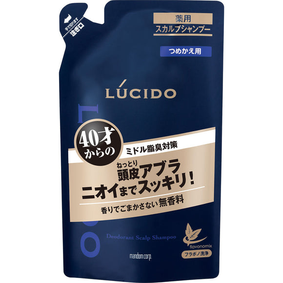 Mandom Lucido Medicinal Scalp Deo Shampoo Refill 380ml (Quasi-drug)