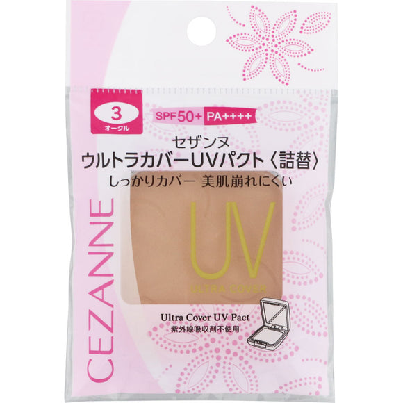 Cezanne Cosmetics Ultra Cover UV Pact 3 Ocher Refill