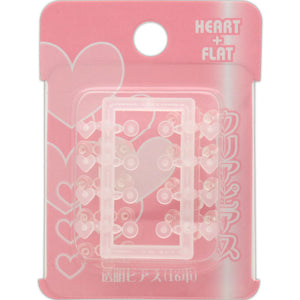 Hero Clear Earrings Heart P451