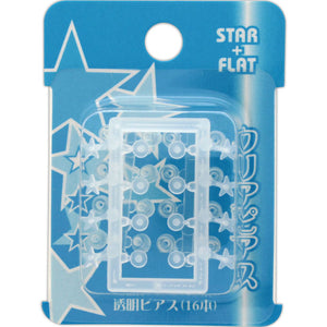 Hero Clear Earrings Star P452