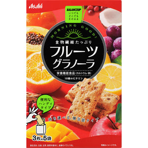 Asahi Group Foods Co., Ltd. Balance Up Fruit Granola 3 sheets x 5 bags