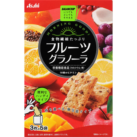 Asahi Group Foods Co., Ltd. Balance Up Fruit Granola 3 sheets x 5 bags