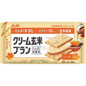 Asahi Group Foods Co., Ltd. Cream Brown Rice Blanc Maple 2 sheets x 2 bags
