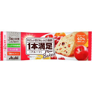 Asahi Group Foods Co., Ltd. 1 bottle Satisfied bar baked fruit 1 bottle