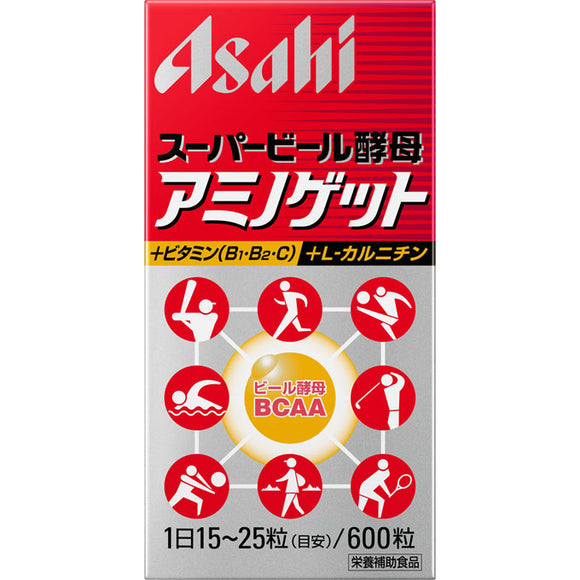 Asahi Group Foods Co., Ltd. Super Beer Yeast Amino Get 600 tablets