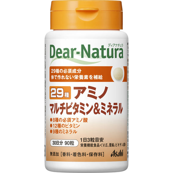 Asahi Group Foods Co., Ltd. Dear-Natura 29 Amino Multivitamins & Minerals 90 Tablets