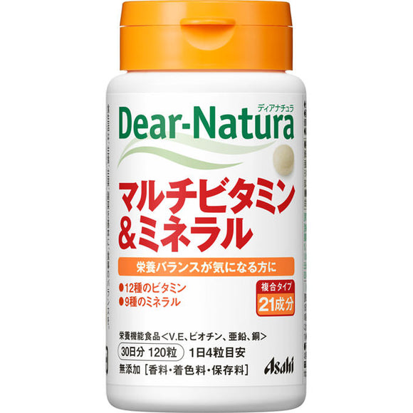Asahi Group Foods Co., Ltd. Dear-Natura Multivitamin & Mineral 120 tablets