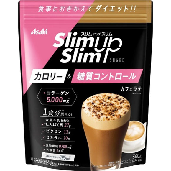 Asahi Group Foods Co., Ltd. Slim Up Slim Shake Cafe Latte 360g