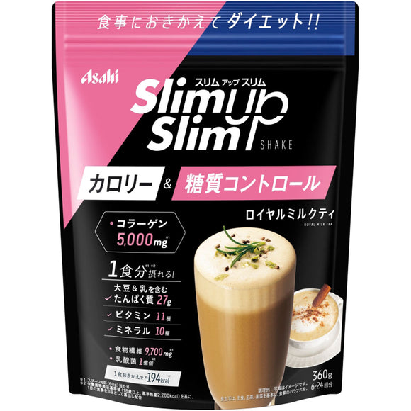 Asahi Group Foods Co., Ltd. Slim Up Slim Shake Royal Milk Tea 360g