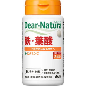 Asahi Group Foods , Dear-Natura Iron/Folic Acid 60 Tablets