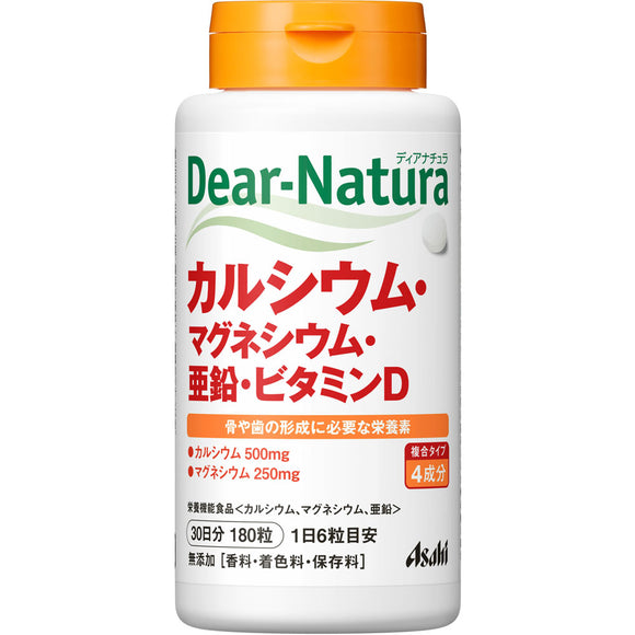 Asahi Group Foods Co., Ltd. Dear-Natura Calcium / Magnesium / Zinc / Vitamin D 180 tablets