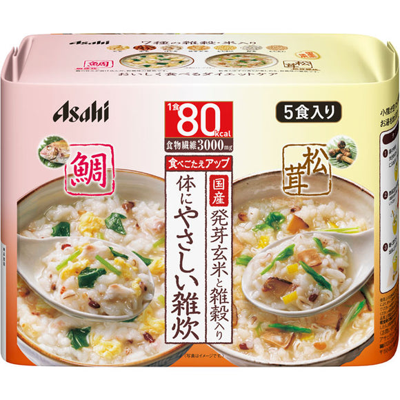 Asahi Group Foods Co., Ltd. Reset Body Body-friendly sea bream & matsutake mushroom porridge 5 meals
