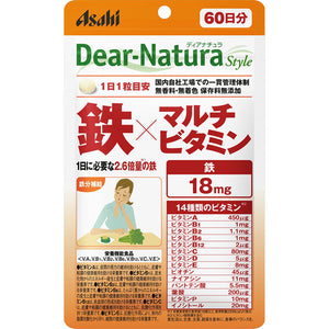 Asahi Group Foods , Dear-Natura Style Iron x Multivitamin 60 Tablets