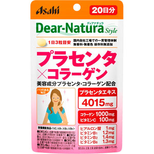 Asahi Group Foods Co., Ltd. Dear-Natura Style Placenta x Collagen 60 tablets